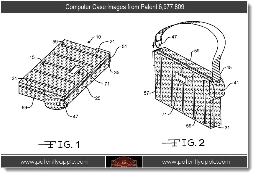 Demanda cubierta del ipad por patentes