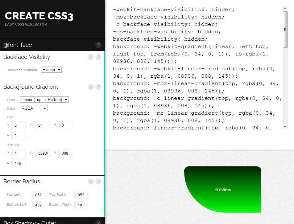 Create CSS3 - codigo