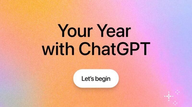 OpenAI lanza función en ChatGPT que recapitula nuestro año estilo Spotify Wrapped
